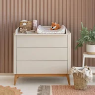 Komody dla dzieci - Komoda beżowa Seth mała - 3 szuflady - miniaturka - grafika 1