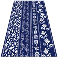 Dywany - Dywan winylowy do domu Kwiaty szlaczek 120x180 cm - miniaturka - grafika 1