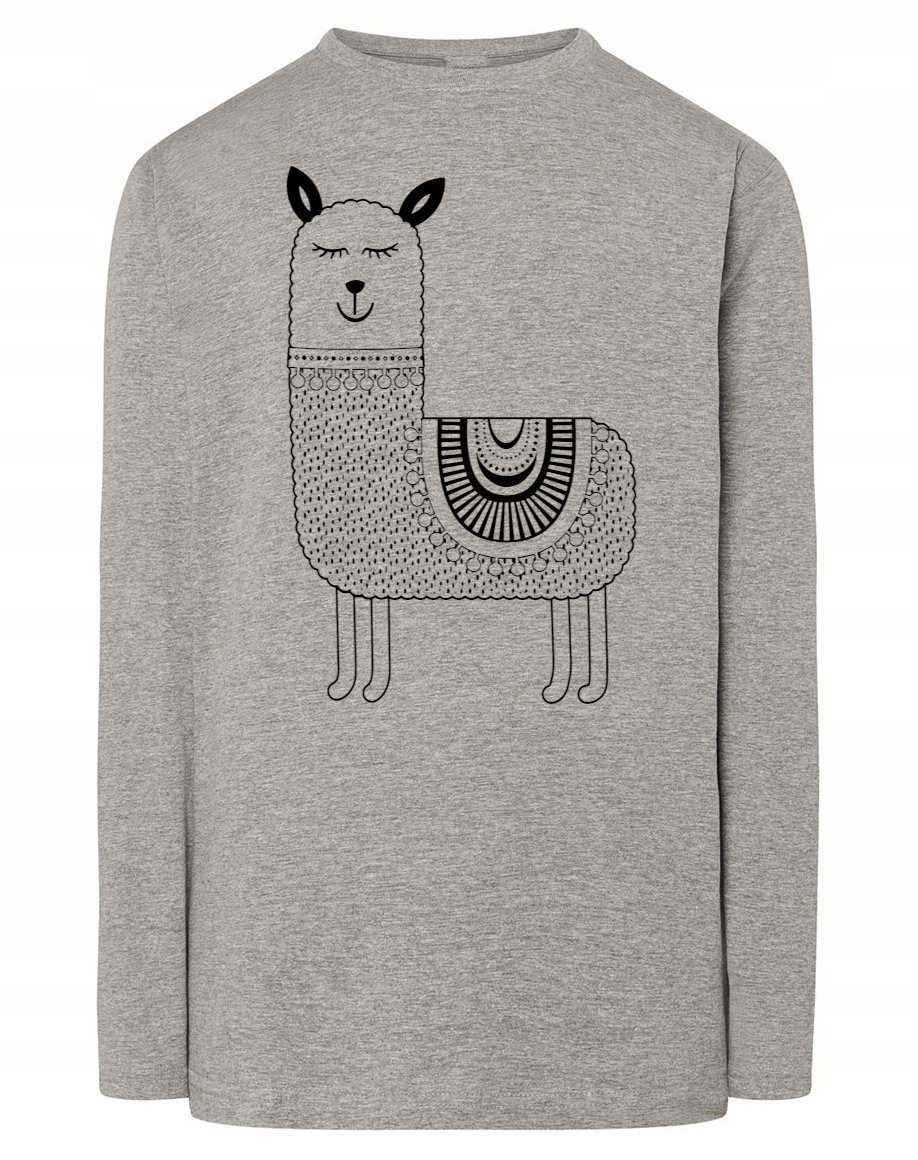Longsleeve fajny nadruk LAMA ALPAKA r.3XL