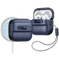 Akcesoria do słuchawek - Etui na słuchawki ESR Pulse HaloLock MagSafe do Apple Airpods 4 Niebieski - miniaturka - grafika 1