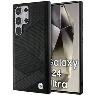 BMW BMHCS24L23RCGPK S24 Ultra S928 czarny/black hardcase Signature Leather Crossing Lines Pattern - Etui i futerały do telefonów - miniaturka - grafika 12
