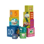 Układanki dla dzieci - Classic World CLASSIC WORLD Kostki Układanka Transport Nauka Angielskiego 10szt CW20020 - miniaturka - grafika 1