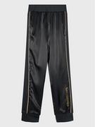 Spodnie i spodenki dla dziewczynek - KARL LAGERFELD Spodnie dresowe Z14196 S Czarny Regular Fit - miniaturka - grafika 1