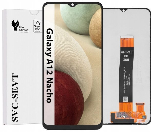 UTS-Group Wyświetlacz Do Samsung Galaxy A12 Nacho A127 LCD Oryginał Ekran Ramka