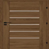 Drzwi wewnętrzne - Drzwi wewnętrzne pokojowe Sangres 80 prawe orzech michigan Voster 5905515000956 - miniaturka - grafika 1