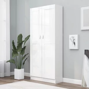 VidaXL Szafa na książki, biała, 82,5x30,5x185,5 cm, płyta wiórowa 802732 VidaXL - Regały - miniaturka - grafika 1