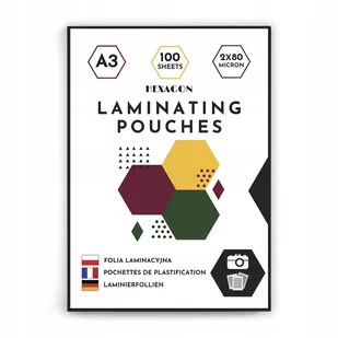 FOLIA LAMINACYJNA Do Laminowania A3 80MIC 100ark - Laminatory - miniaturka - grafika 1