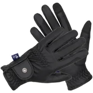 Rękawiczki jeździeckie - Rękawiczki EQ.QUEEN Winter Charcot czarne, rozmiar: M - miniaturka - grafika 1