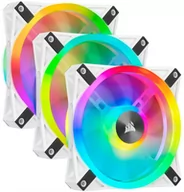Wentylatory komputerowe - Corsair CORSAIR iCUE QL120 RGB 120mm White Triple Fan Kit with Lighting Node CORE CO-9050104-WW - miniaturka - grafika 1