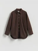 Koszule damskie - Reserved - Jeansowa koszula - dark grey jeans - miniaturka - grafika 1