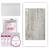 Akcesoria do tabletów i e-booków - folia naklejka skórka strukturalna na TYŁ do Alcatel Joy Tab 2 - Beton Srebrne Paski - apgo SKINS - miniaturka - grafika 1