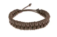 Bransolety męskie - Męska Bransoletka Pleciona Ręcznie Brąz - miniaturka - grafika 1