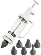 Formy do ciast - Dr. Oetker Strzykawka w kolorze biało-szarym do dekoracji - 200 ml - miniaturka - grafika 1