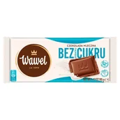 Czekolada - Czekolada Mleczna bez dodatku cukru 90g - Wawel - miniaturka - grafika 1