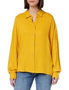 Koszule damskie - United Colors of Benetton Koszula damska 53b2dq02o, musztardowa żółta, 29u, XL - miniaturka - grafika 1