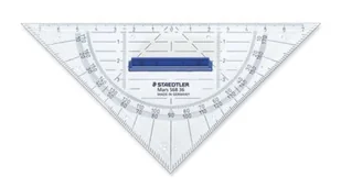 STAEDTLER Geo trójkąt 16cm p.styren z uchwytem tr - Przybory szkolne - miniaturka - grafika 1