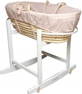 Pościel dla dzieci - Cichoszki Zestaw Premium z pościelą Kosz Materac 3cm Kołyska biała - miniaturka - grafika 1