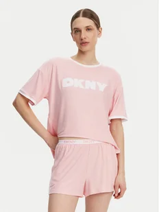 DKNY Piżama YI80039 Różowy Regular Fit - Piżamy damskie - miniaturka - grafika 1