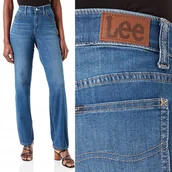 Spodnie damskie - Lee COMFORT STRAIGHT Medium Indigo PROSTE W38 L31 - miniaturka - grafika 1