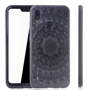 Etui na telefon komórkowy Mandala do Huawei P20 Lite Etui ochronne z motywem koła Pokrowiec na torbę Bumper Czarny - Etui i futerały do telefonów - miniaturka - grafika 1