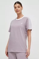 Koszulki sportowe damskie - adidas t-shirt bawełniany damski kolor różowy - miniaturka - grafika 1