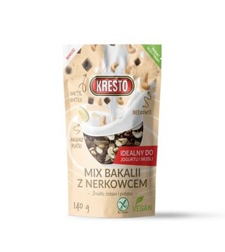 Kresto Mix bakalii z nerkowcem 140 g – daktyle, migdały, bogate w żelazo