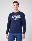 Bluzy męskie - Męski longsleeve Wrangler LS AMERICANA TEE M - miniaturka - grafika 1