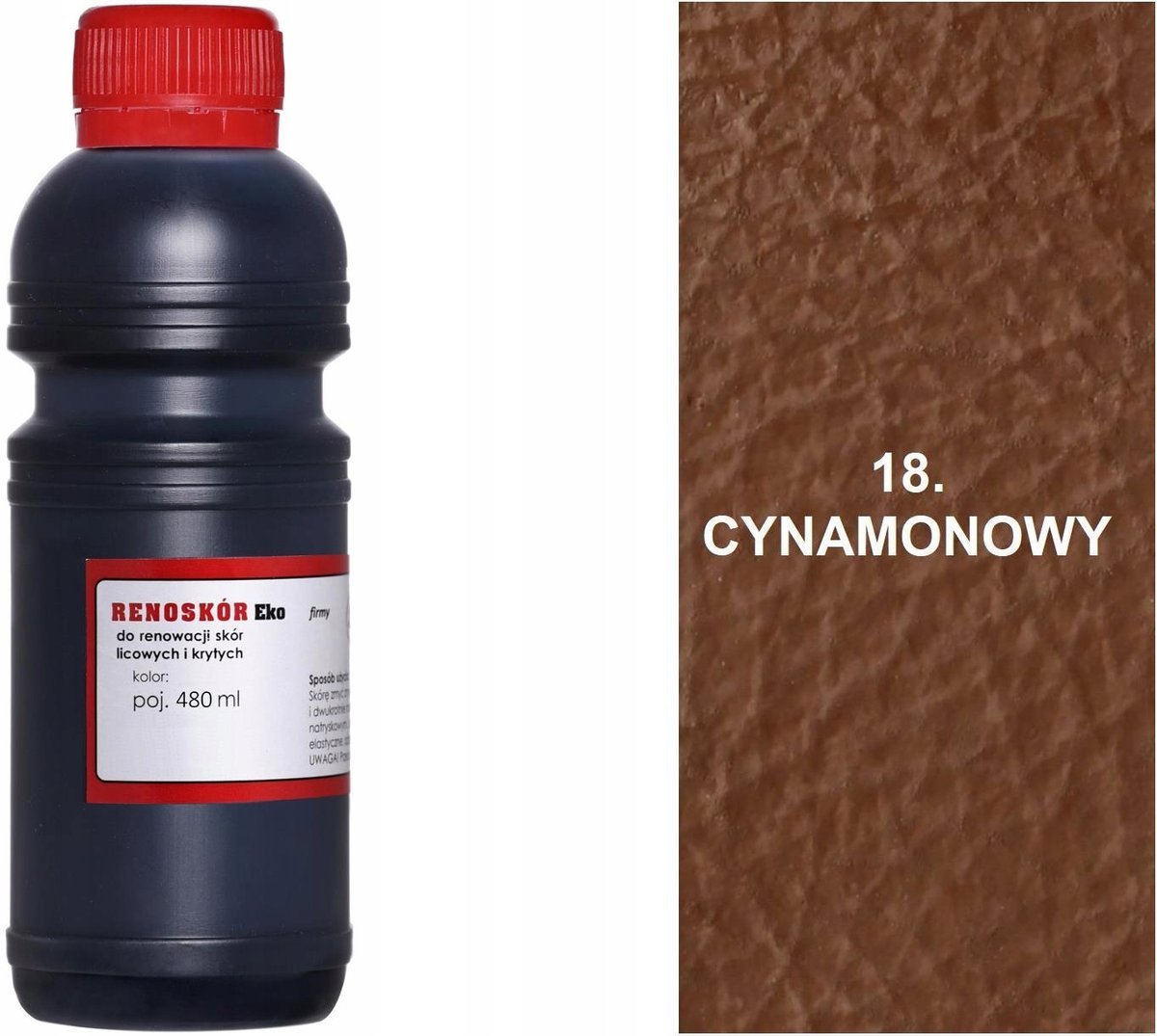 G12-85 CYNAMONOWY 18 RENOSKÓR FARBA DO SKÓRY RENOWATOR KOLORU LAKIER WILBRA