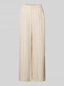 Spodnie damskie - spodnie z szerokimi nogawkami z wpuszczanymi kieszeniami model 'LINNO' - miniaturka - grafika 1