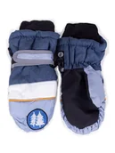 Rękawiczki dla dzieci - Rękawiczki Narciarskie Chłopięce Jednopalczaste Choinki 12 Cm - miniaturka - grafika 1