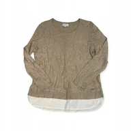 Bluzki damskie - Bluzka damska długi rękaw CALVIN KLEIN L - miniaturka - grafika 1