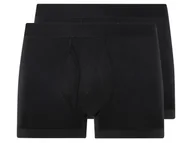 Majtki męskie - LIVERGY® Bokserki męskie z bawełną, 2 pary (4/S, Czarny) - miniaturka - grafika 1