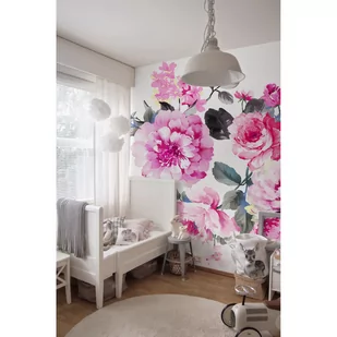 Tapeta flizelina Kwiaty i liście 254x184 cm + klej - Tapety - miniaturka - grafika 1