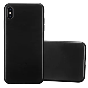 Pokrowiec Do Apple iPhone XS MAX Etui w CZARNY Silikon Case Cover Obudowa Ochronny TPU Cadorabo - Etui i futerały do telefonów - miniaturka - grafika 1