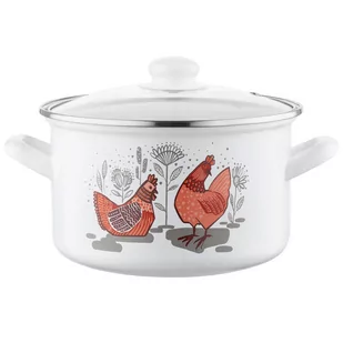 GARNEK EMALIOWANY PROSTY RUBINKA Z/P 20CM 3,7L 000-GAR-20RUBINKA - Garnki - miniaturka - grafika 1