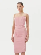 Sukienki - Rinascimento Sukienka koktajlowa CFC0123676003 Różowy Regular Fit - miniaturka - grafika 1