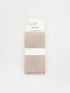 Rajstopy - Reserved - Bawełniane rajstopy - pastelowy róż - miniaturka - grafika 1