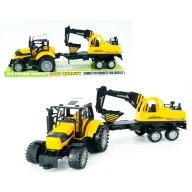 Samochody i pojazdy dla dzieci - Traktor z koparką - Macyszyn Toys - miniaturka - grafika 1