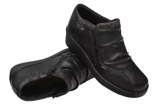 Botki na haluksy AXEL Comfort 1773 H Czarny+Pyton Tęgość H Kosela Medic 9773 - Moda i Uroda OUTLET - miniaturka - grafika 4