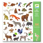 Zabawki kreatywne - Zestaw naklejek 160 szt Djeco - Fauna zwierzęta leśne, polne - miniaturka - grafika 1