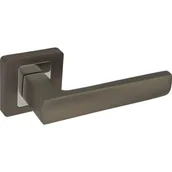 Klamki - Klamka do drzwi wewnętrznych na rozecie Eureka Grafit/chrom - miniaturka - grafika 1