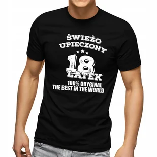 Koszulka T-Shirt 18 Urodziny Męska S Prezent Y2 - Koszulki męskie - miniaturka - grafika 1