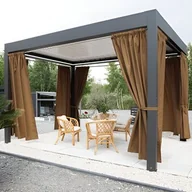 Zasłony - Zasłona gotowa Sereno na taśmie 140 x 220 cm brązowy - miniaturka - grafika 1