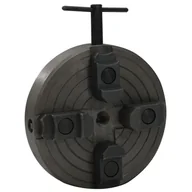 Stoły warsztatowe - Uchwyt tokarski, 4 szczęki, złącze M18, stal, czarny, 150x63 mm Lumarko! - miniaturka - grafika 1