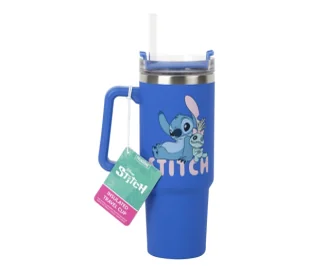 Paladone Insulated Travel Cup Stitch Ze słomką 900ml - Gadżety dla graczy - miniaturka - grafika 1