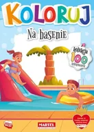 Kolorowanki, wyklejanki - Koloruj - Na basenie - miniaturka - grafika 1