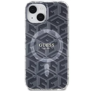 Etui Guess GUHMP15SHGCUSTGK Apple iPhone 15 / 14 hardcase IML GCube MagSafe czarny/black - Etui i futerały do telefonów Etui Guess GUHMP15SHGCUSTGK Apple iPhone 15 / 14 hardcase IML GCube MagSafe czarny/black - Etui i futerały do telefonów - miniaturka - grafika 4