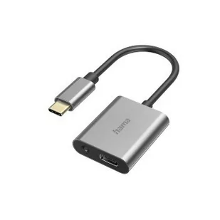 Hama USB-C USB-C+ jack 3,5 mm | - Adaptery i przejściówki - miniaturka - grafika 2