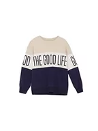 Bluzy dla chłopców - LTB Jeans Chłopięca bluza Gedaha, Bone Off White Navy St 13252, 8 lat - miniaturka - grafika 1