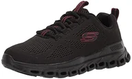 Trampki męskie - Skechers Męskie trampki sznurowane Glide Step Fasten Up Oxford, Czarny/czarny, 48 EU - miniaturka - grafika 1